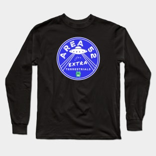 AREA 52 for EXTRA-terrestrials (blue) Long Sleeve T-Shirt